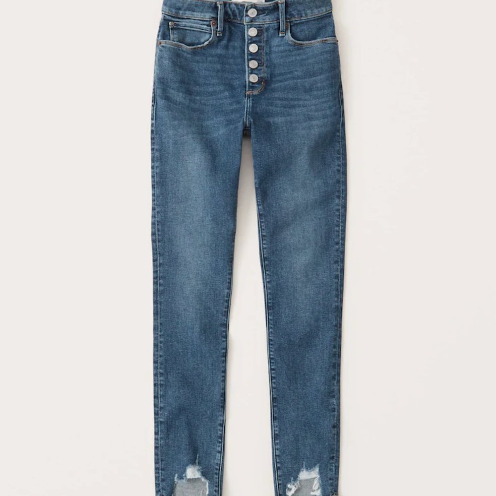 Abercrombie Fitch High Rise Skinny Jeans 29 8r